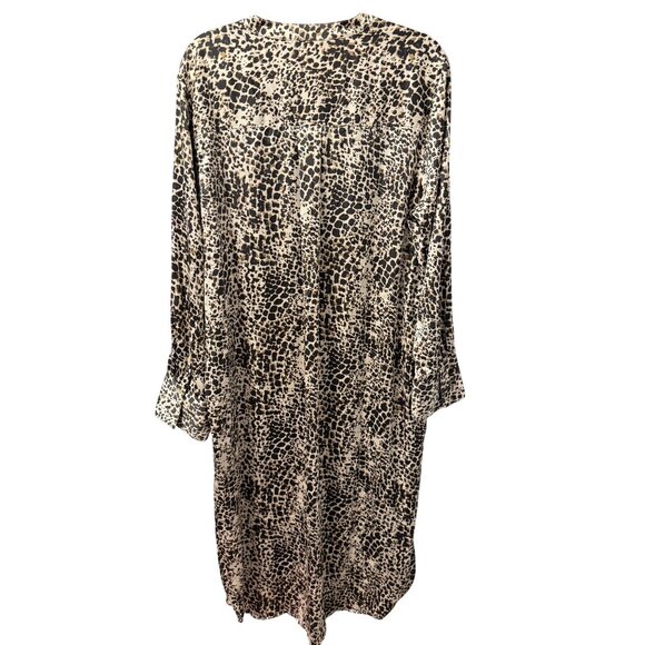 Banana Republic Animal Print Button-Up Midi Dress Sz XL Dress. NWT - Picture 10 of 12